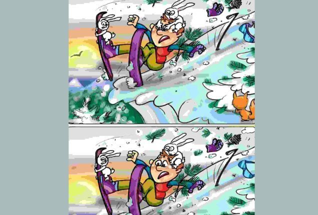 Spot the Difference: Find 9 differences between the two images in 23 seconds