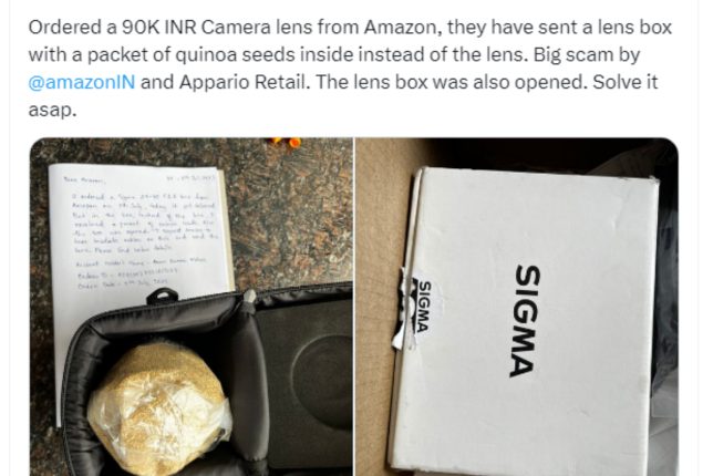 Man Receives Quinoa Seeds Instead of Camera Lens