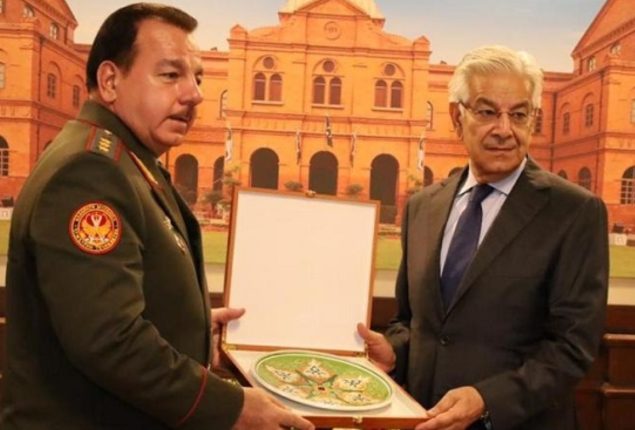 Tajik Defence Minister Meets Khawaja Asif