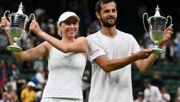 Wimbledon 2023: Ukrains's Lyudmyla Kichenok and her partner Mate Pavic win mixed doubles