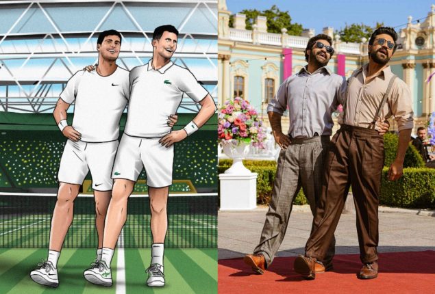 Wimbledon Poster: Alcaraz and Djokovic’s ‘Naatu Naatu’ Dance Move
