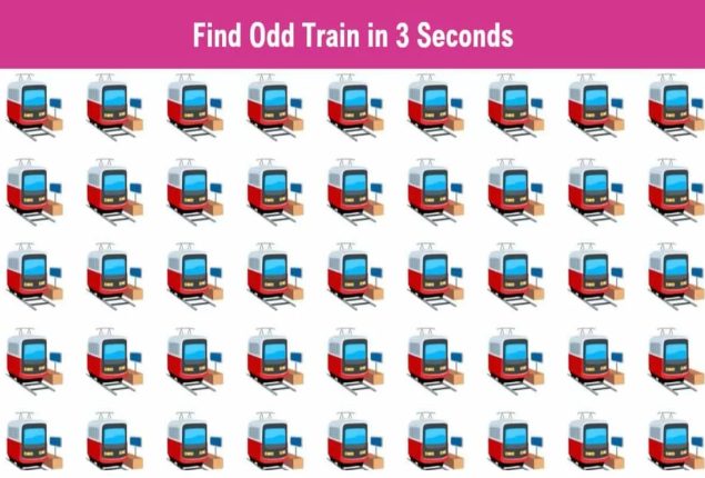 Seek and Find: Find the odd train in 3 seconds!