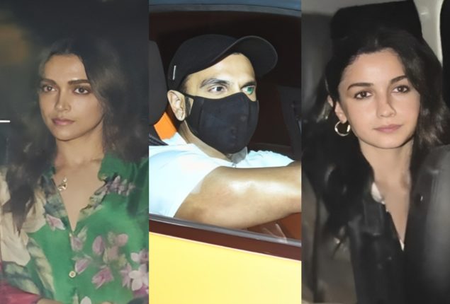Ranveer Singh Alia Bhatt and Deepika Padukone’s Success Bash