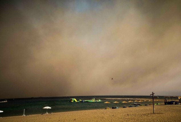 Wildfire Ravages Greek Island of Rhodes