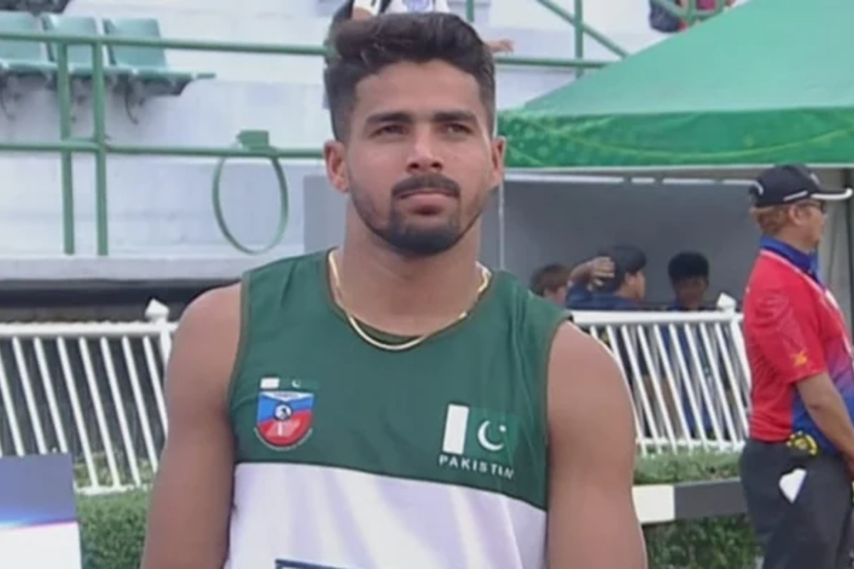 WATCH: Shajar Abbas advances to semifinal of 200-meter race at 2023 Asian Athletics Championship