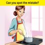 Can you find the mistake in the kitchen picture in 5 seconds?