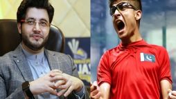 Javed Afridi Rewards Squash Champion Hamza Khan with Rs. 1 Million