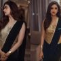 Keerthy Suresh showcases her confident and bold style in a black saree