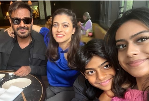 Blissful Moments: Ajay Devgn,Kajol, and Kids