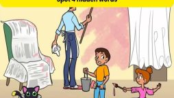 Can you spot  four words hidden in this brain teaser picture puzzle?