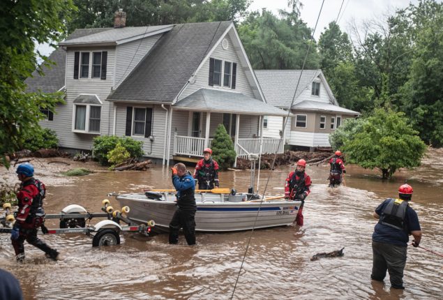 Vermont New York floods extreme rains