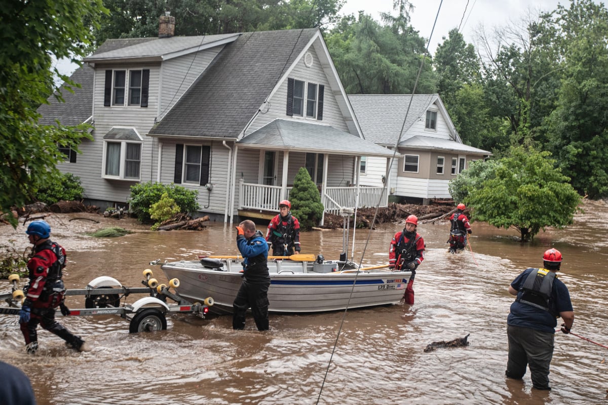 Vermont New York floods extreme rains