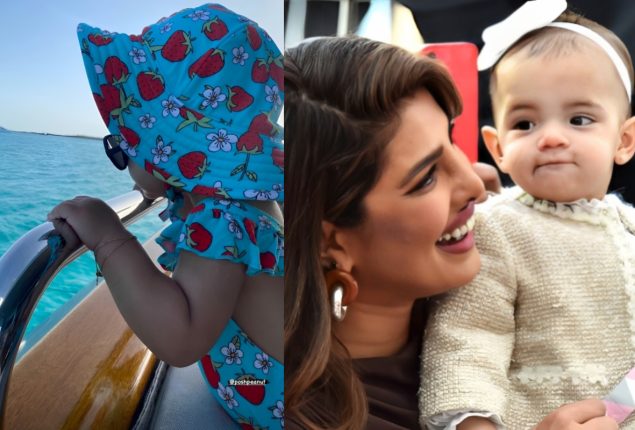 Priyanka Chopra ‘Angel’ Malti Marie Rocks Floral Monokini