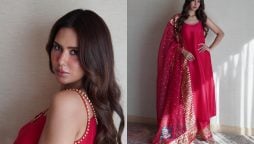 Sonam Bajwa shines in attire by Pakistani brand Muse Luxe, capturing all the attention