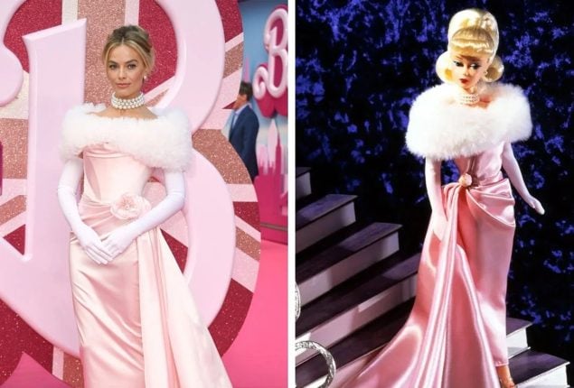 Margot Robbie turns into real-life Barbie at ‘Barbie’ London premiere