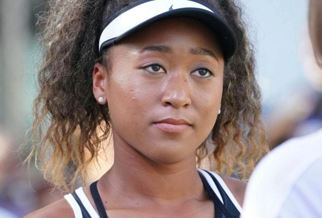 Naomi Osaka back on the tennis court after giving birth