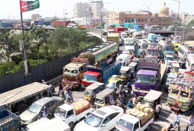 Traffic Jam in Karachi