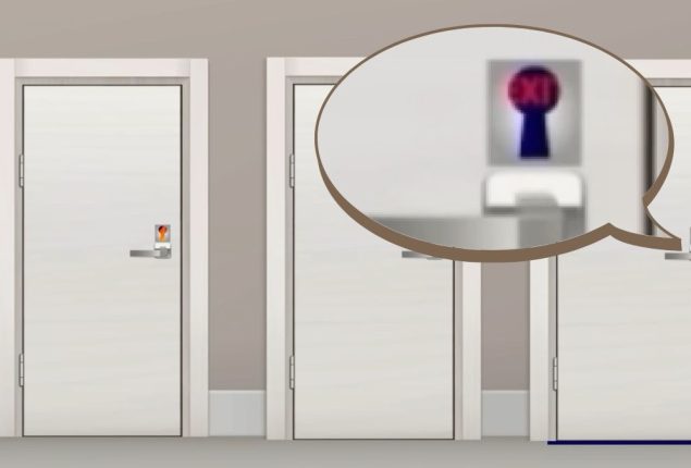 Brain Teaser: Can you find the exit door in 6 seconds?