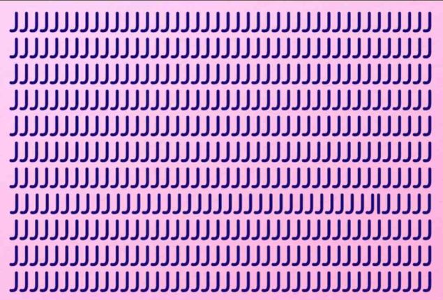 Brain Teaser Puzzle: Spot ‘I’ hidden among Js in the picture