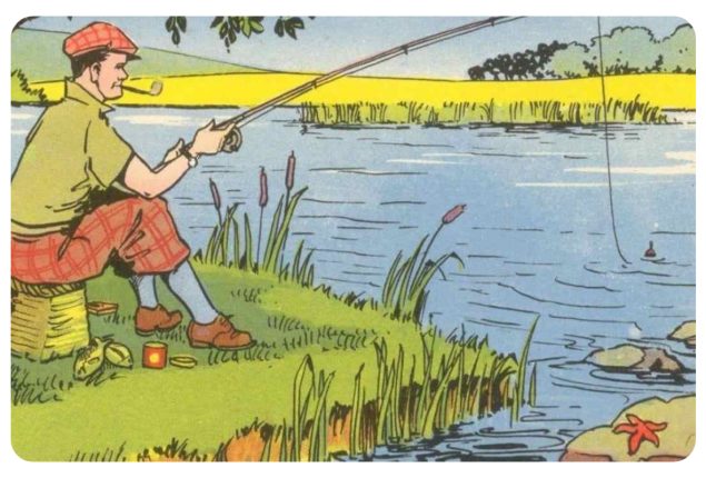 Find the Mistake: Can you tell what is wrong with the fishing photo?