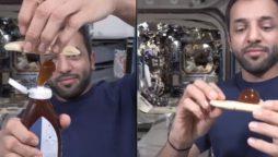UAE Astronaut Sultan Al Neyadi Makes Honey Sandwich in Space