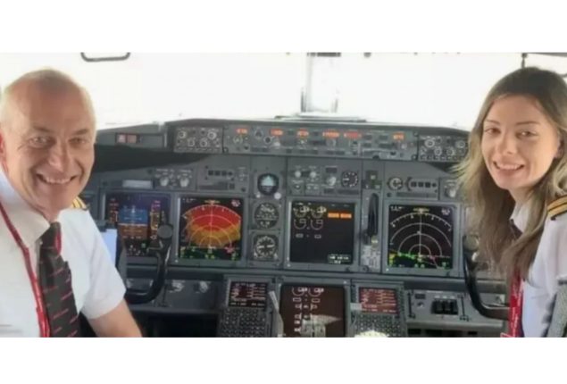 UK Father-Daughter Team Takes Flight Together in Commercial Jet