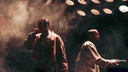 Kanye West returns to stage with Travis Scott after antisemitism controversy