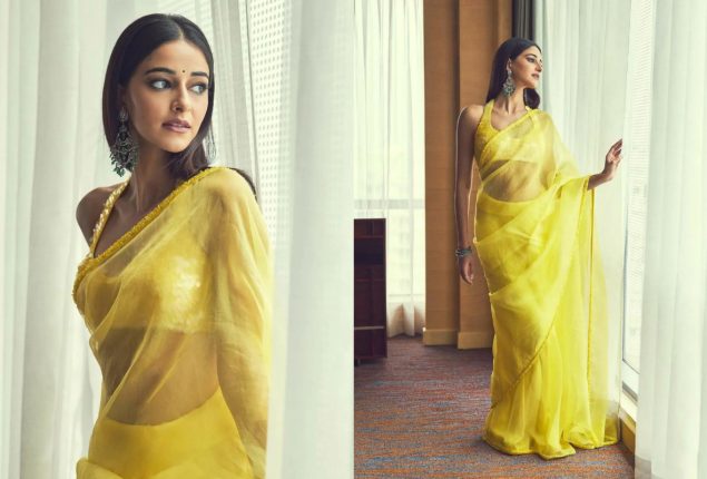 Ananya Panday’s Sun-Kissed Yellow Saree Sets Internet Ablaze