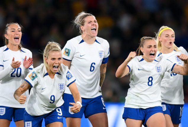 England survive late scare to beat Colombia, set up semifinal against Australia
