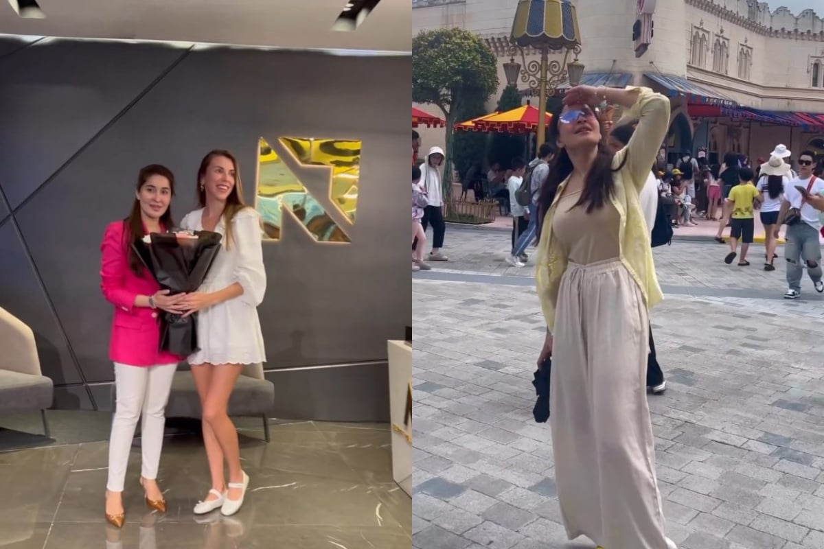 Shaista Lodhi showcase her Stylish Figure in Singapore