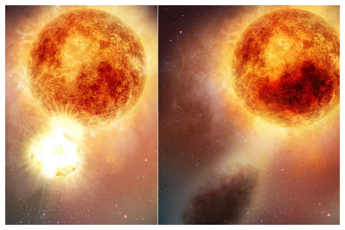Hubble captures a star blowing away a planet's atmosphere