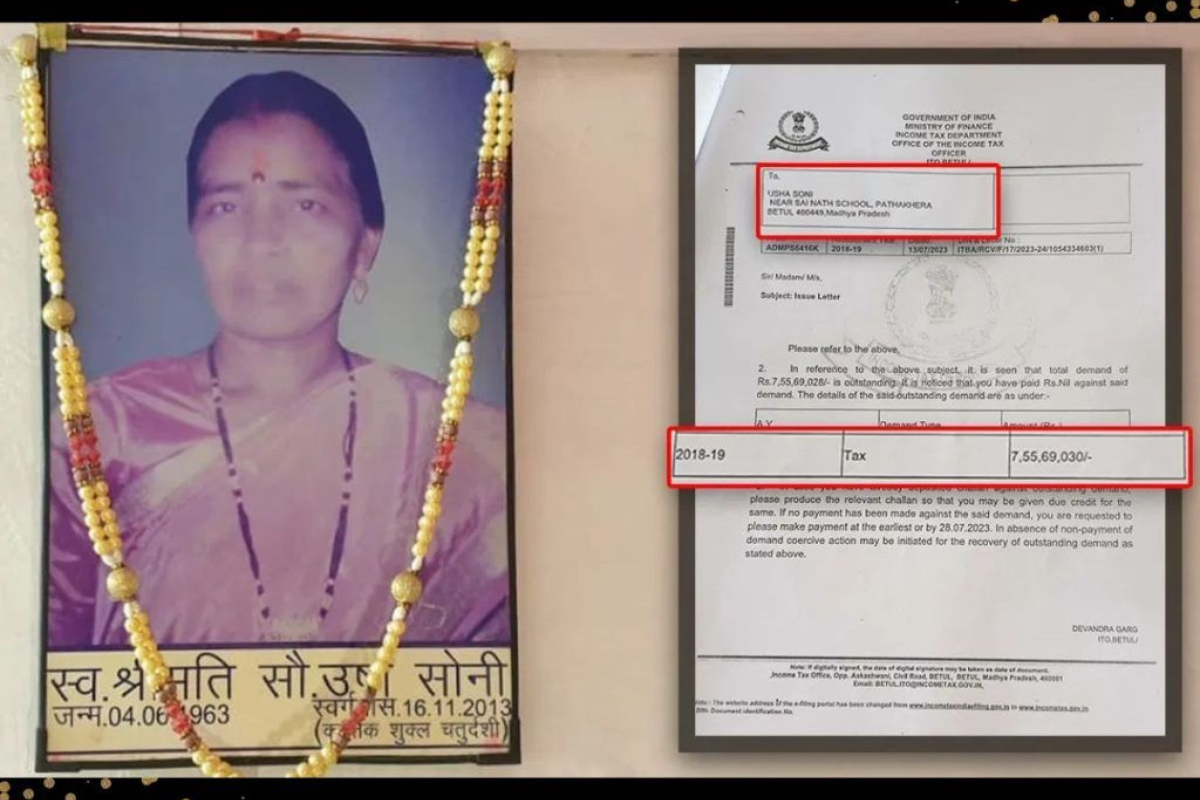 Dead Woman Served Rs 7-Crore Income Tax Notice