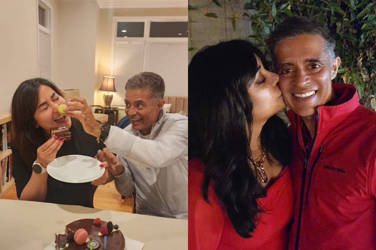 Komal Rizvi birthday pictures with her husband