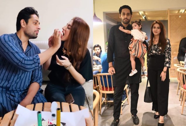 Salman Saeed latest adorable pictures with his wife