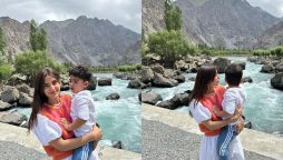 Iqra Aziz Melts Hearts with Adorable pictures with her Son from Skardu