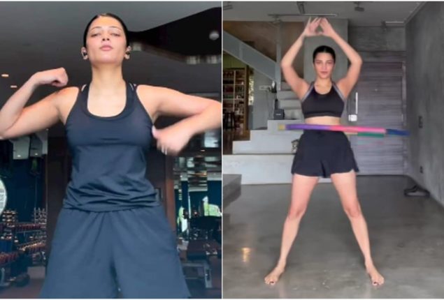 Shruti Haasan Amps Up Weekend Vibes with Playful Hula Hoop Workout
