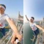 Man Walks on a Tightrope 606 Feet Above the Ground