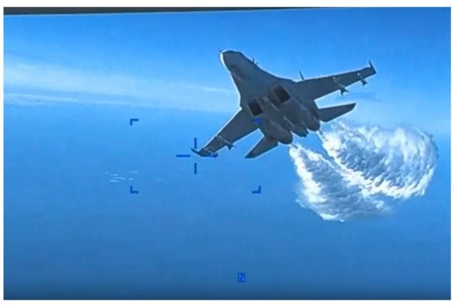 Russian Su-30 Fighter Intercepts US Drone in Black Sea Encounter