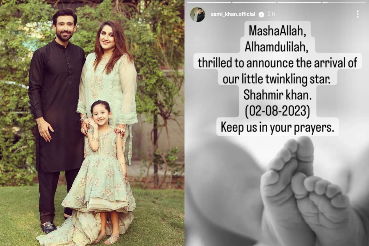 Sami Khan becomes the father of a newborn baby boy