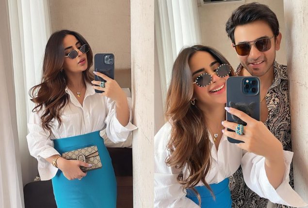 Saboor Aly and Ali looks fabulous in their vacation pictures from baku