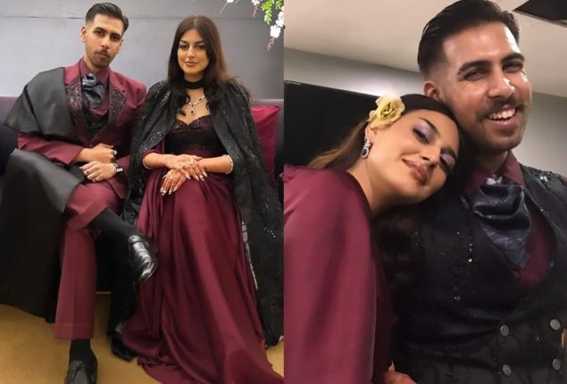 Anzela Abbasi looks stunning in her Reception Pictures