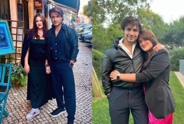 Ali Zafar beautiful vacations pictures with his wife