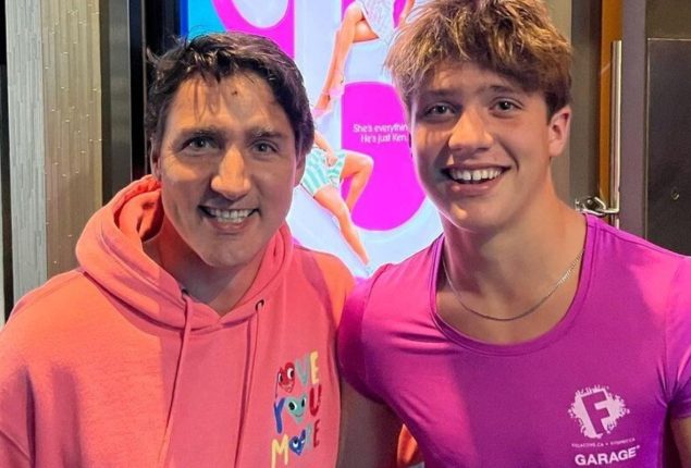 Justin Trudeau and son show off their ‘Barbie’ style
