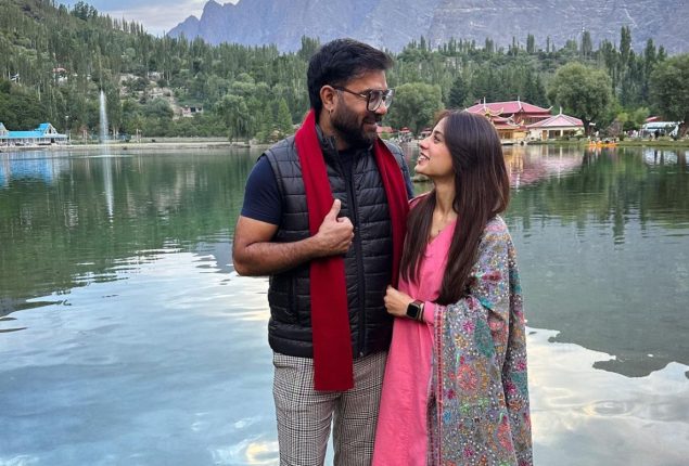 Iqra Aziz and Husband Share Intimate Gaze in a Photo