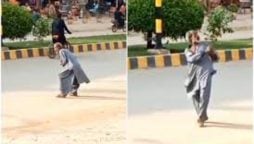 Cricket-Loving Grandpa Goes Viral for His Imaginative Batting