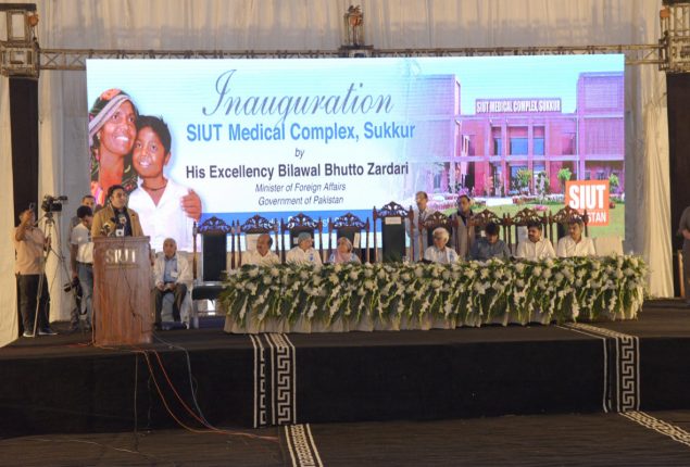 Bilawal Bhutto inaugurates SIUT Medical Complex Sukkur