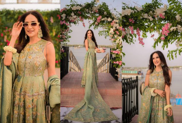 Anoushay Abbasi stunning pictures from Anzela Abbasi’s Wedding
