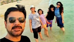 Vasay Chaudhry vacation pictures from beach