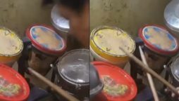 Man Creates Drum Set From Household Items, Goes Viral