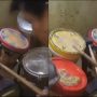 Man Creates Drum Set From Household Items, Goes Viral